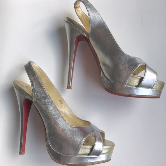 Christian Louboutin Shoes - CHRISTIAN LOUBOUTIN Platform Slingback Heels 36